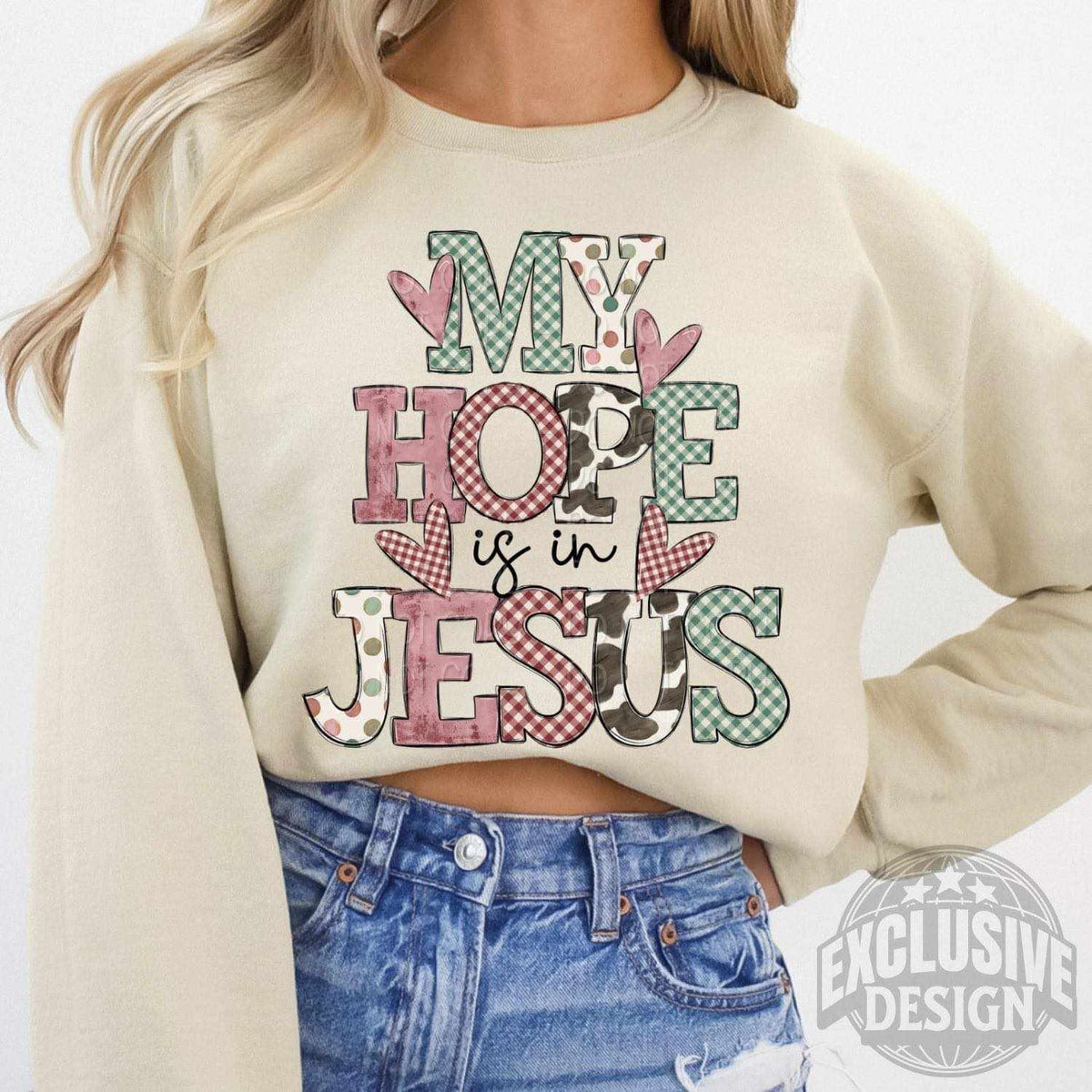My hope is in Jesus 77581 DTF transfer
