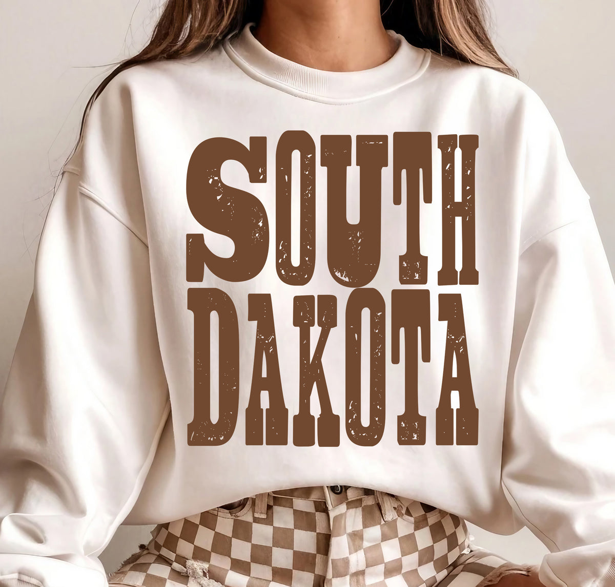 South Dakota Brown Grunge (S&G) DTF Transfer