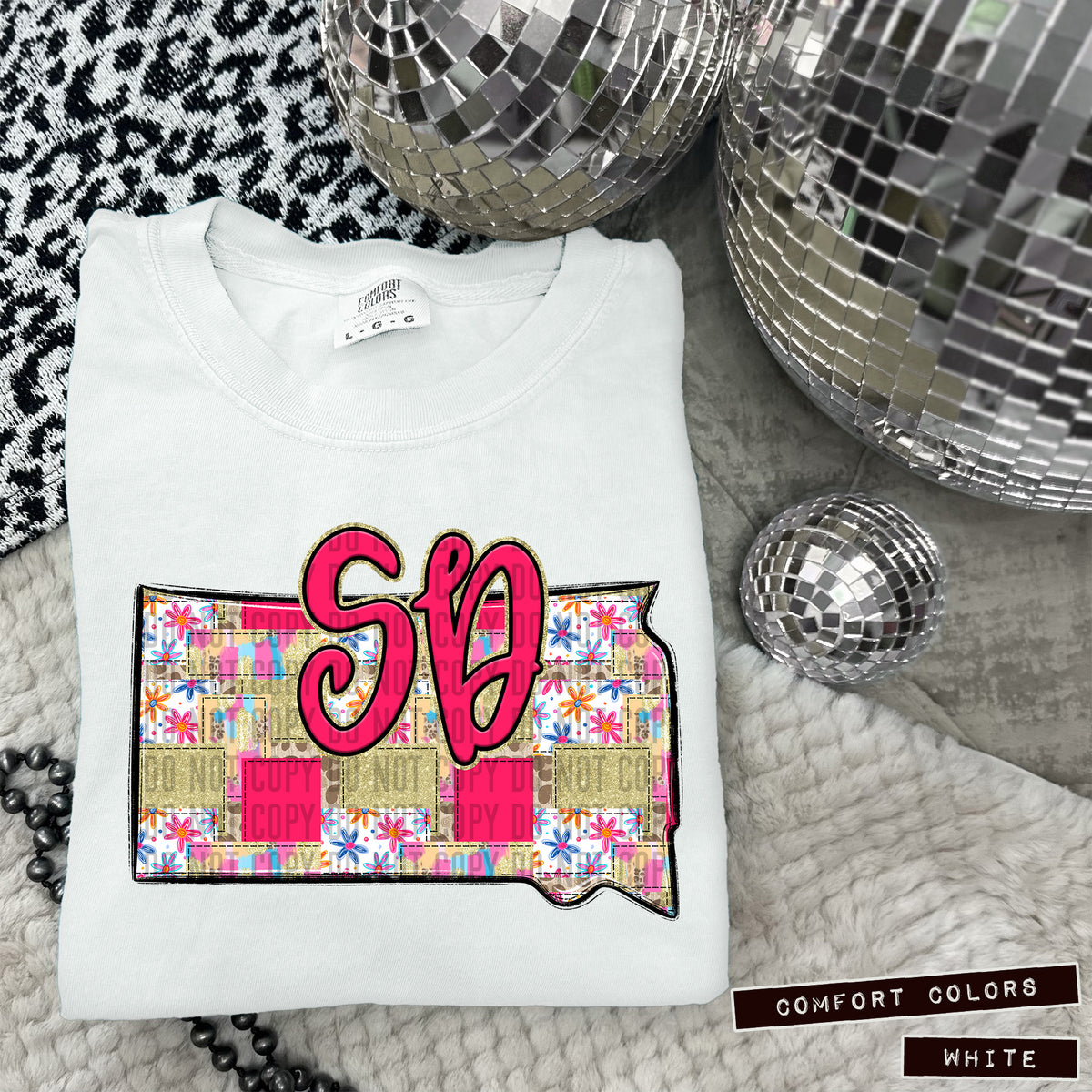 Pink Patch states DTF transfers