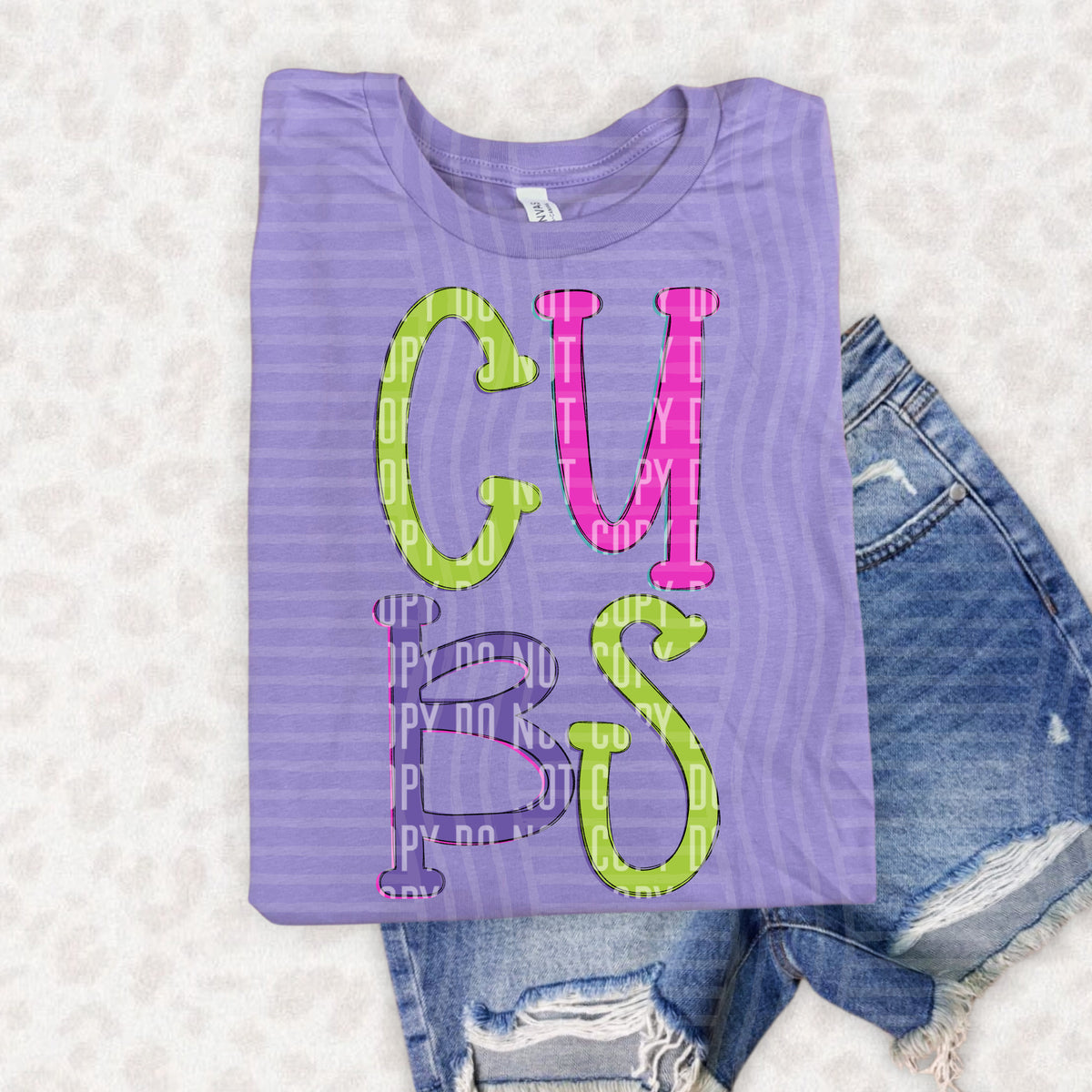 cubs rainbow bold stacked (caplinger)