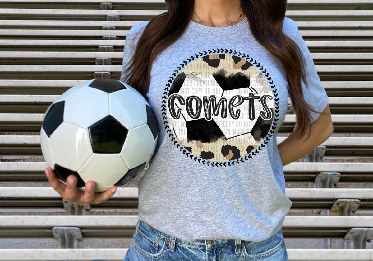 Comets soccer background (Caplinger) DTF transfer