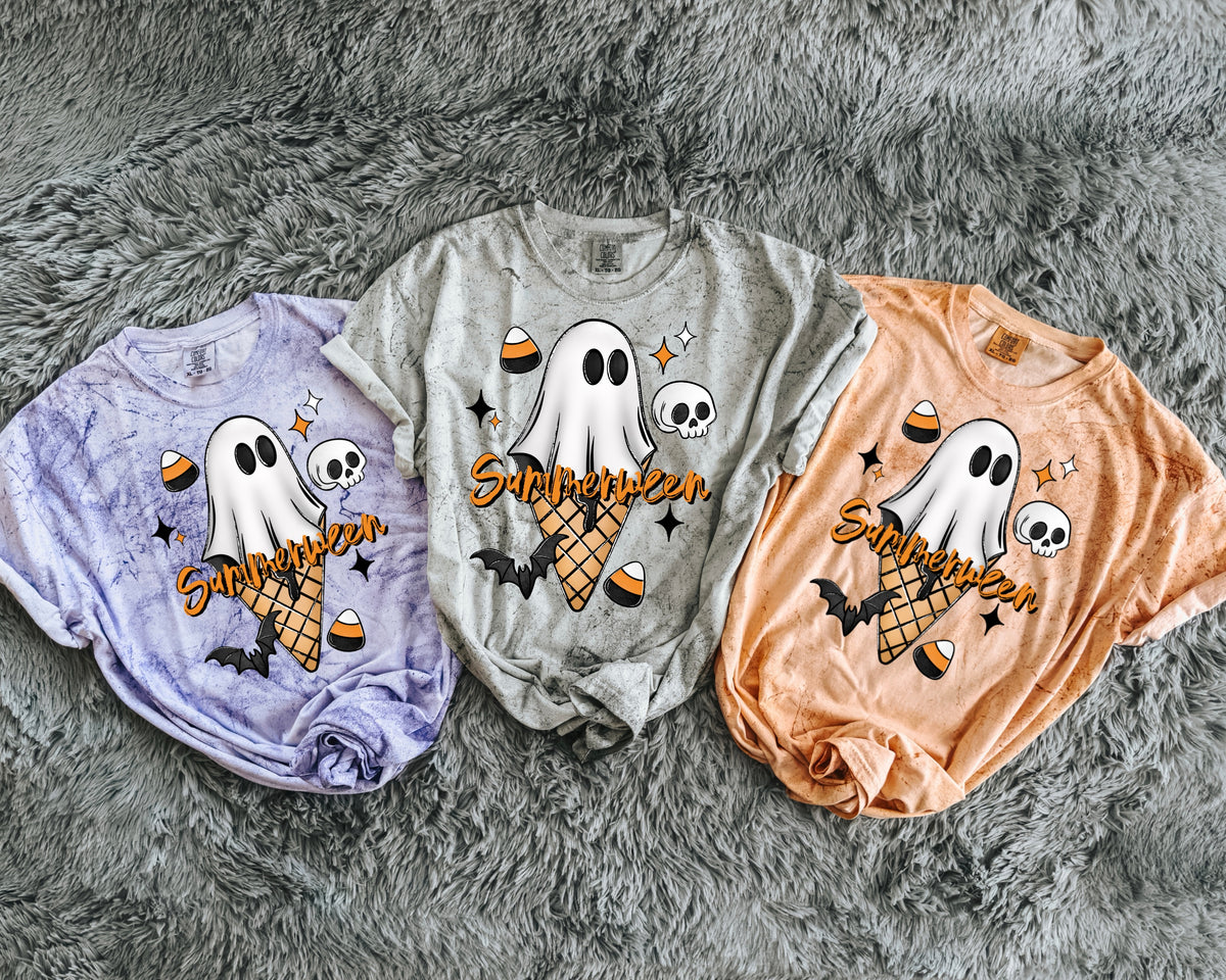 Summerween ghost Icecream  (CSC) DTF Transfer