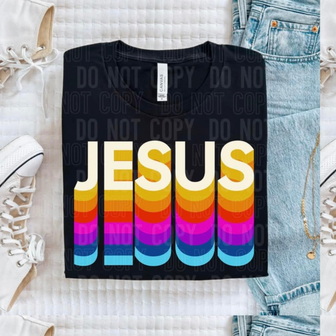 Jesus Stacked SBB DTF transfer