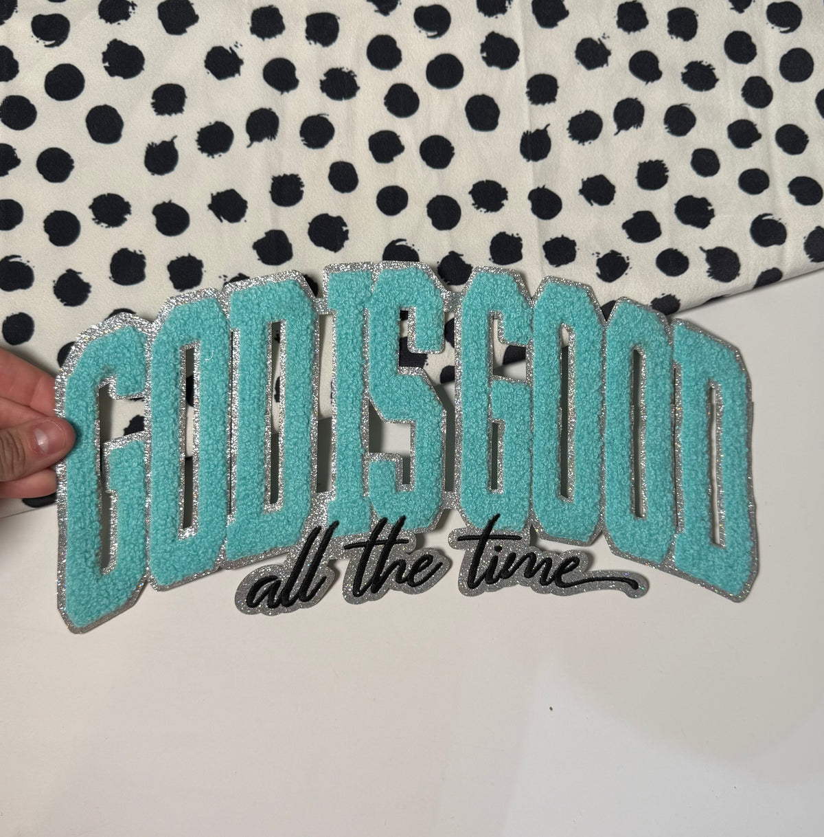 God is Good Blue Patch