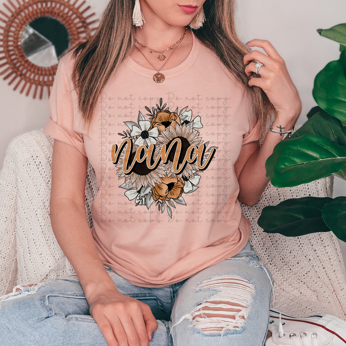 Nana boho floral 4232 DTF TRANSFER