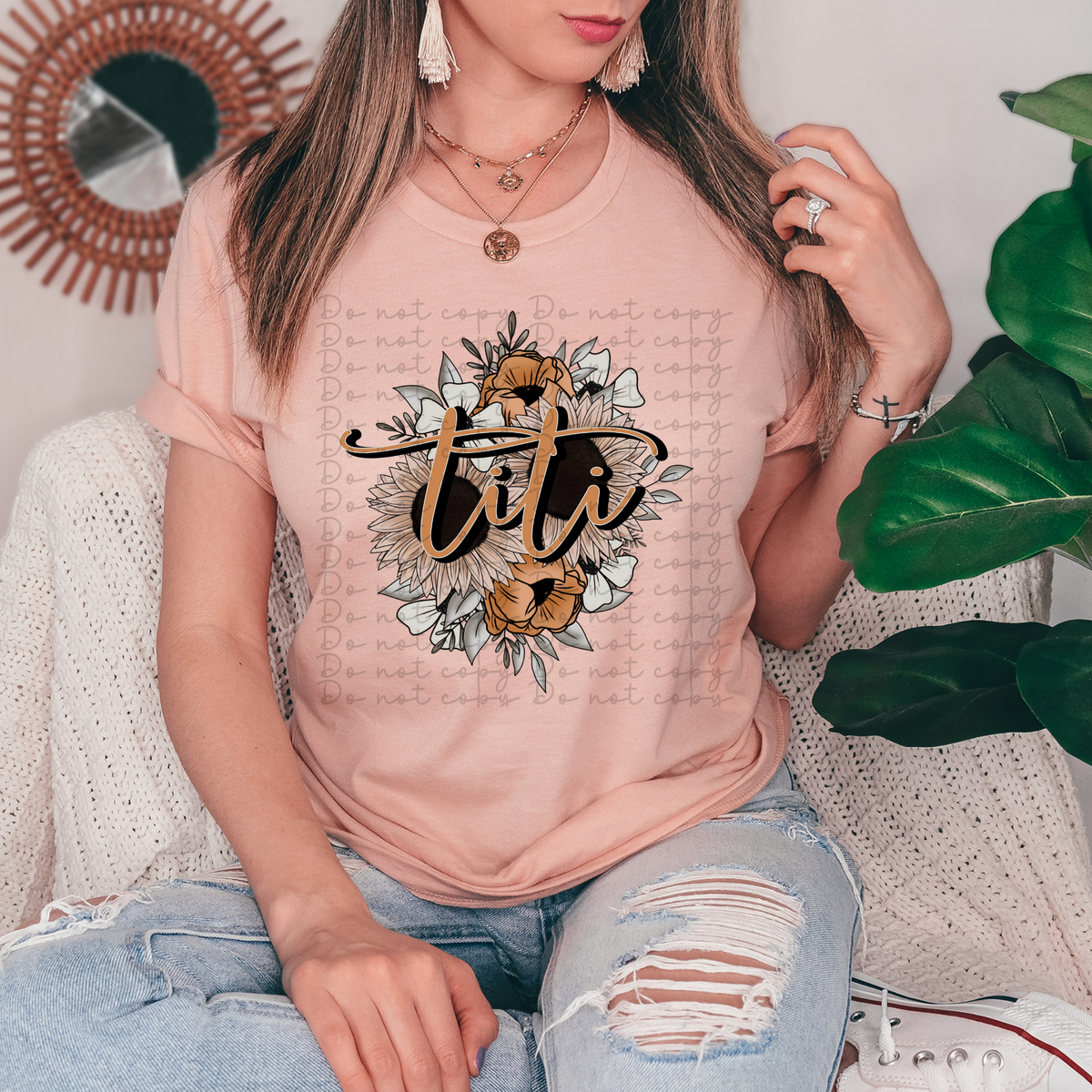 Titi boho floral 4241 DTF TRANSFER