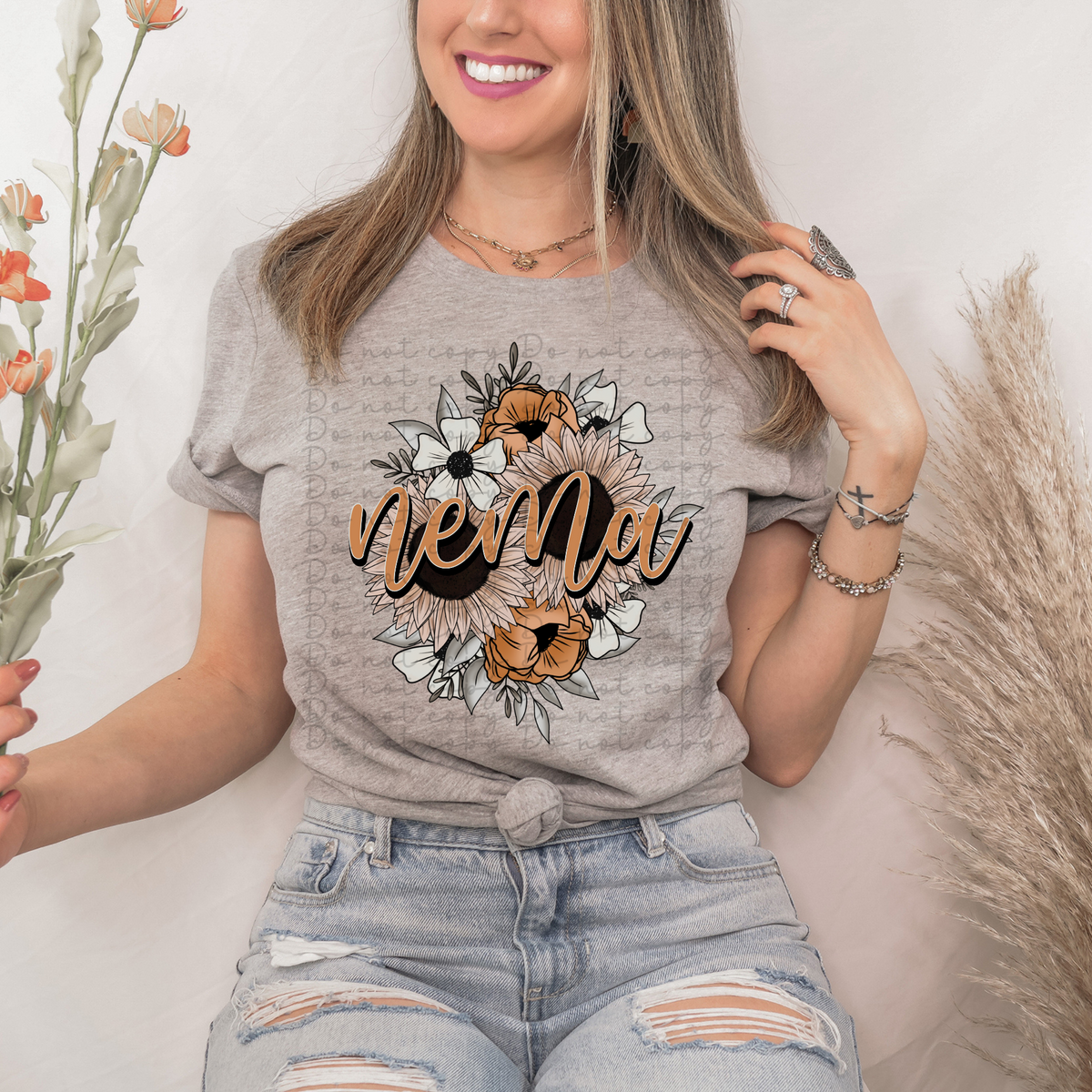 Nema boho floral 4243 DTF TRANSFER