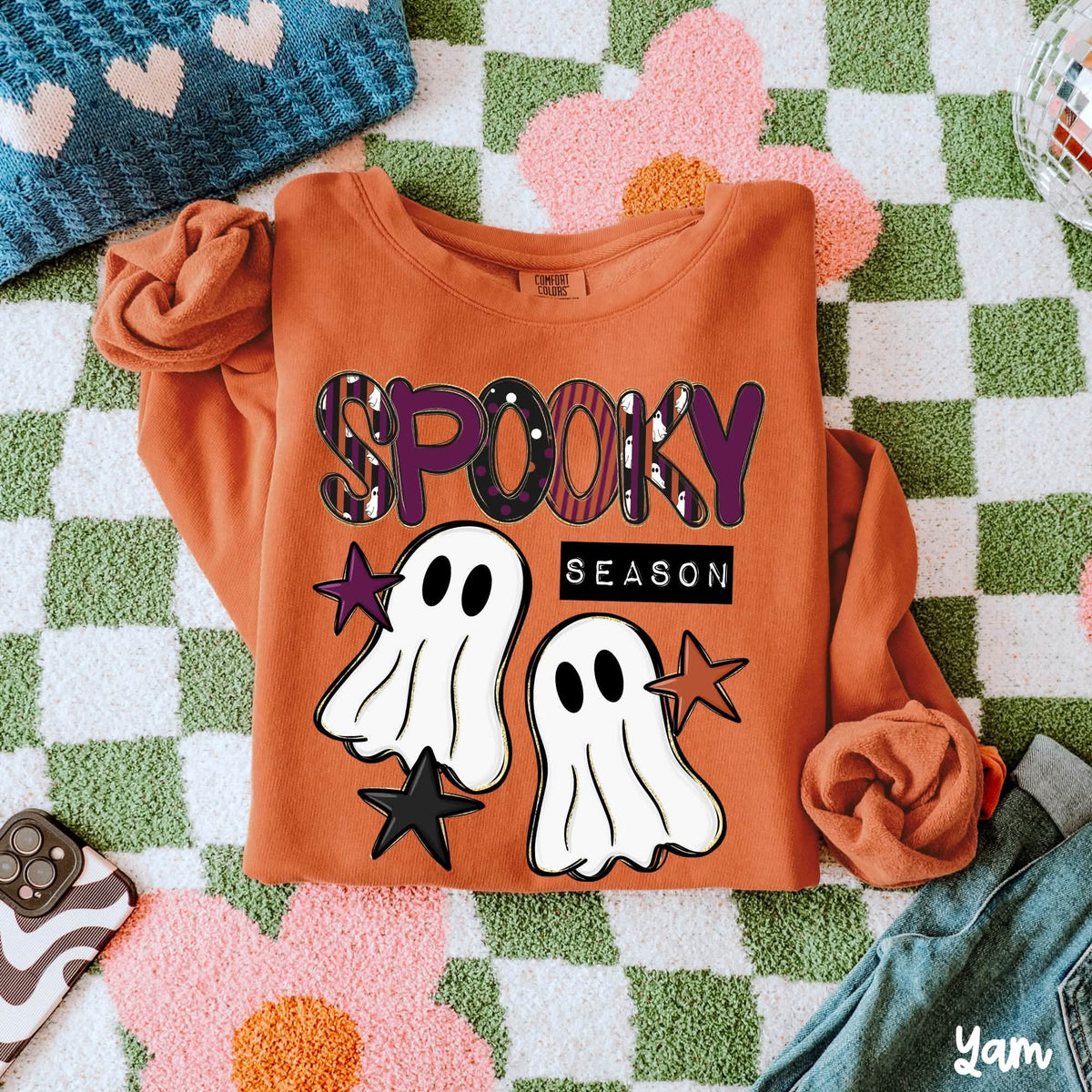 Spooky season ghost and stars (Carter) DTF Transfer