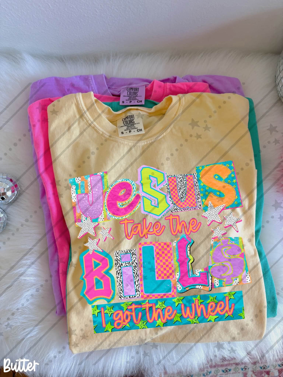 Jesus takes the bills magazine font (Carter) DTF Transfer