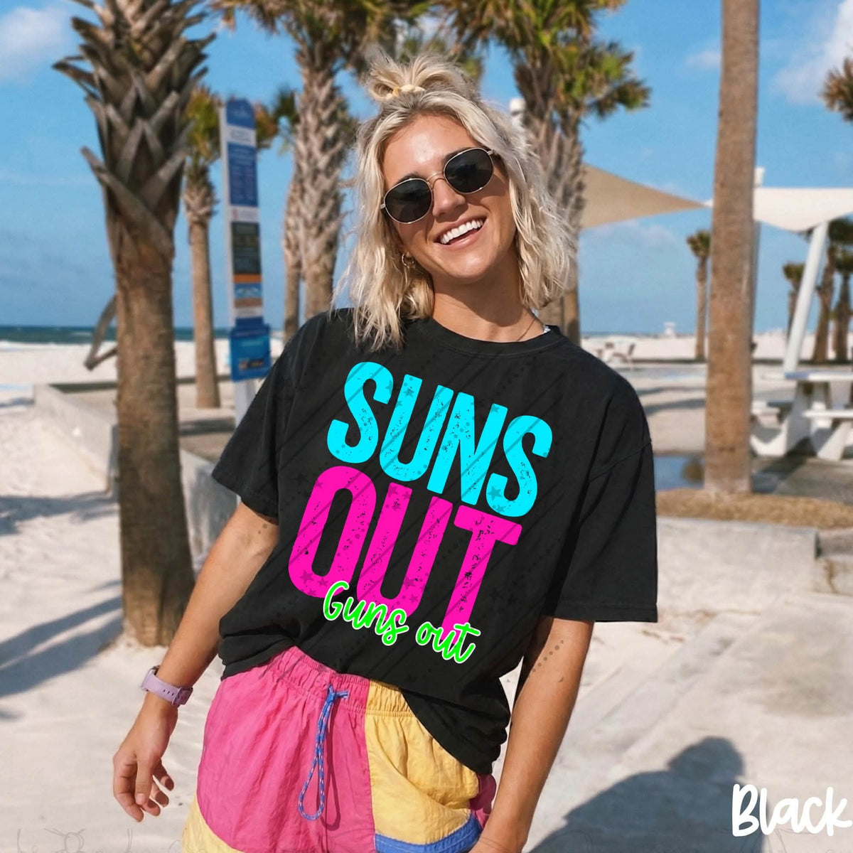Suns out guns out neon (Carter) DTF Transfer