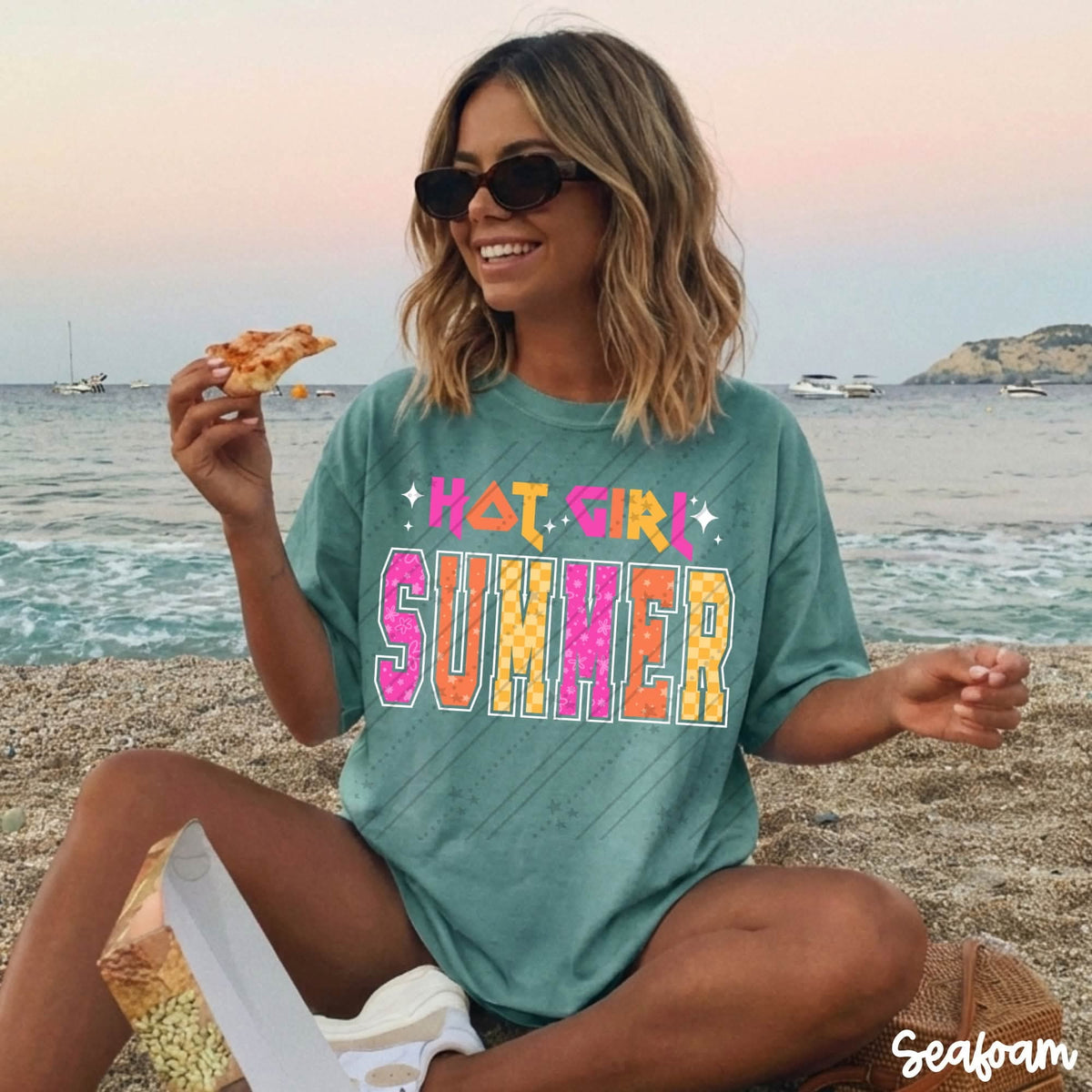 Hot girl summer white stars (Carter) DTF Transfer