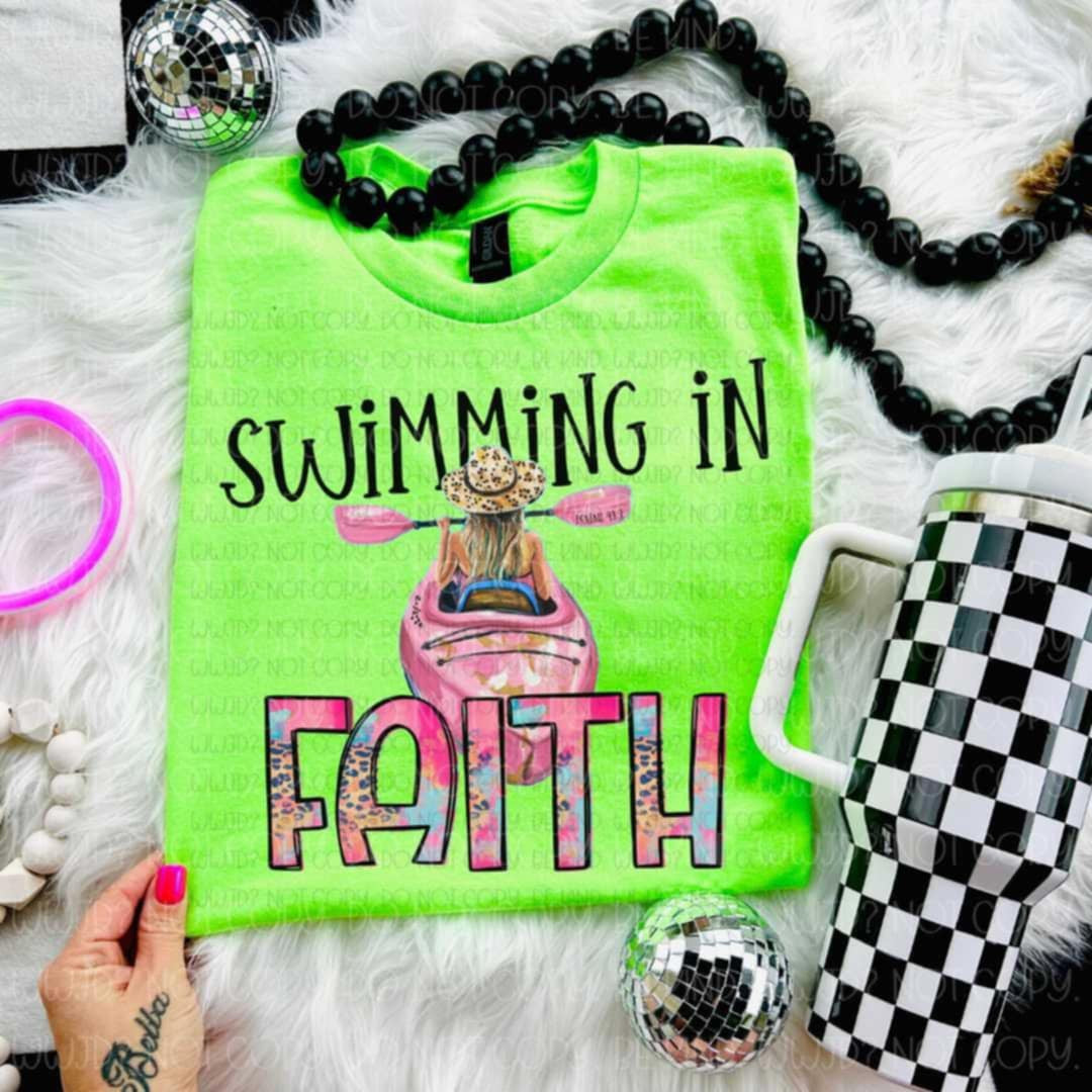 Swimming in faith 103171 DTF transfer