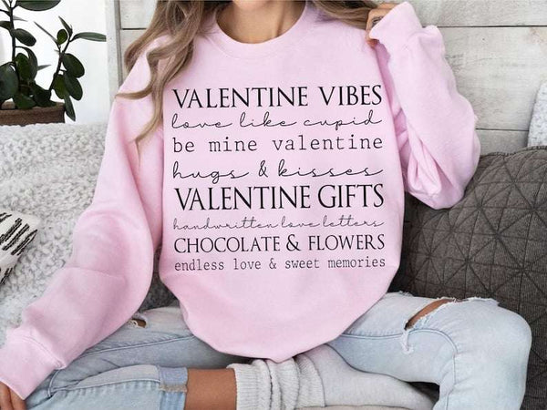 Valentine sayings BLACK 73866 DTF transfer