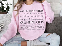 Valentine sayings BLACK 73866 DTF transfer