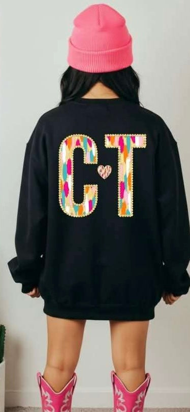 CT brushstroke with heart (S&G) 82956 DTF transfer