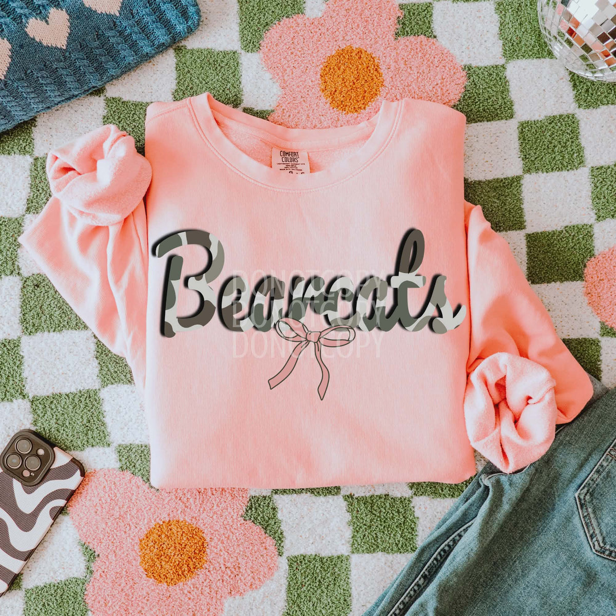 Bearcats camo cursive Mascots (CSG) DTF transfer