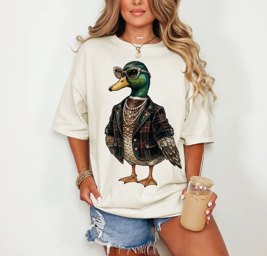 Duck wearing blazer (S&G) DTF Transfer