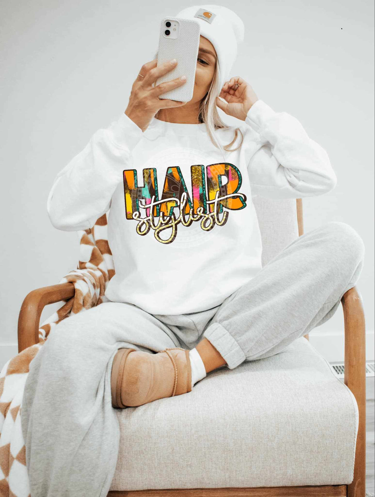 Hair stylist brushstroke (C’s) 84075 DTF transfer