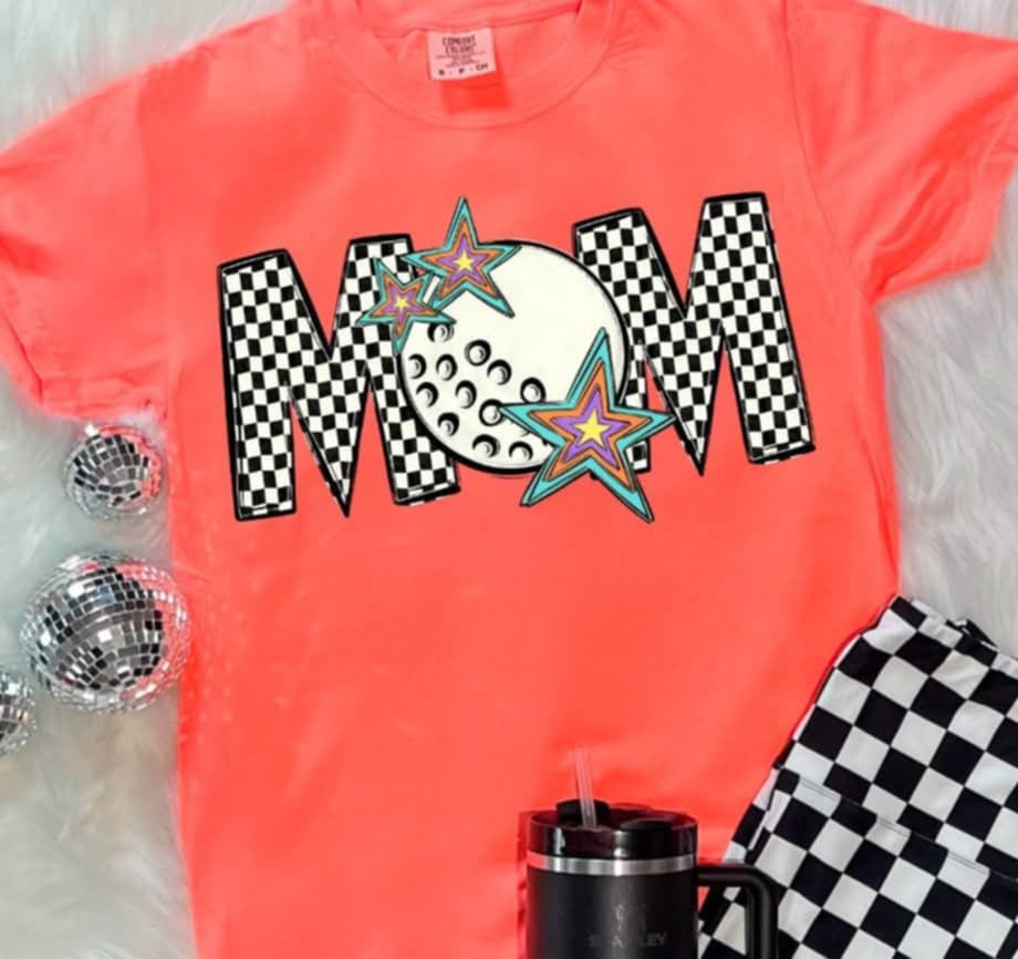 Golf mom checkered (S&G) 87185 DTF transfer