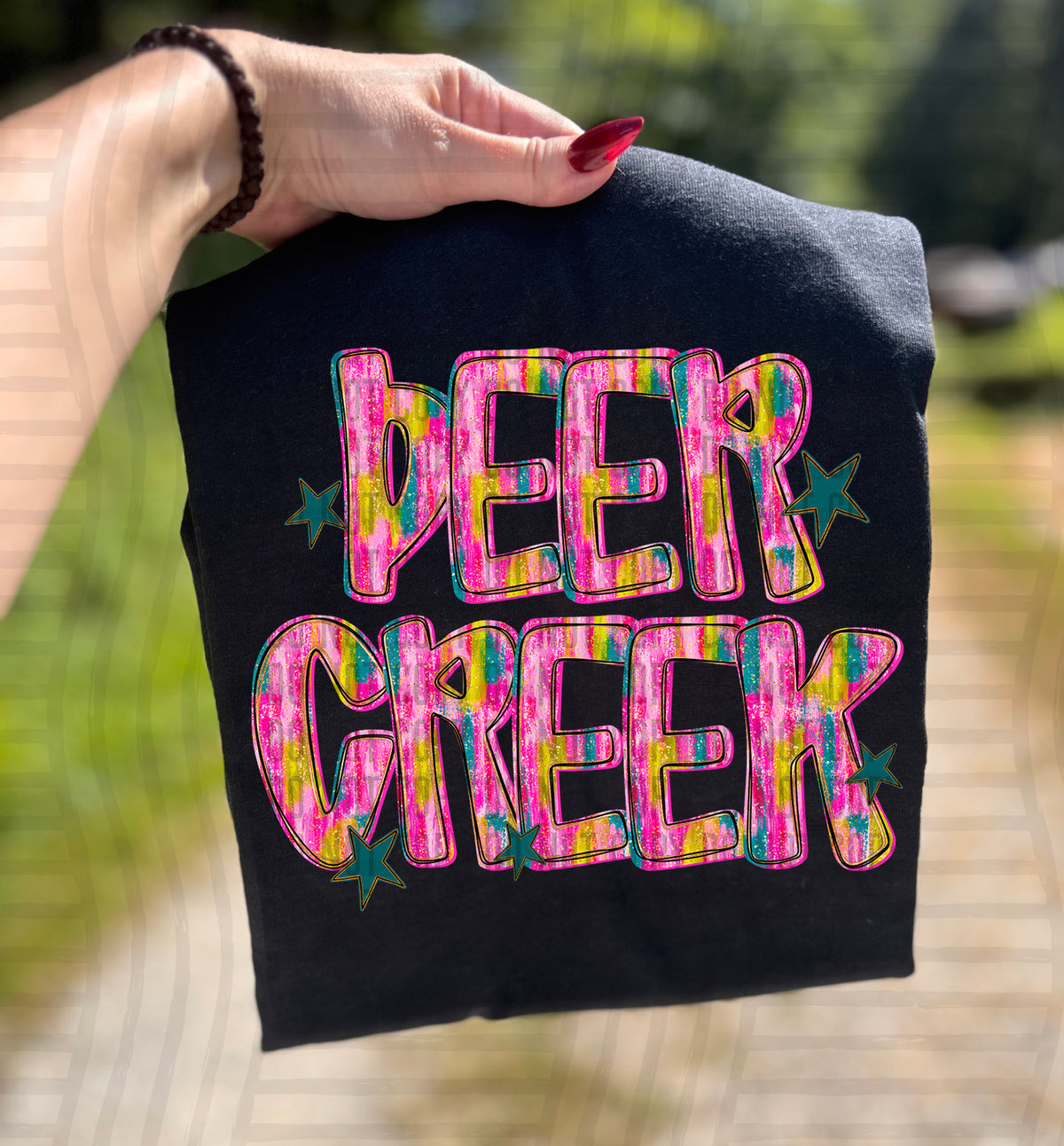 Deer Creek Pink Brushstroke (Caplinger) DTF Transfers