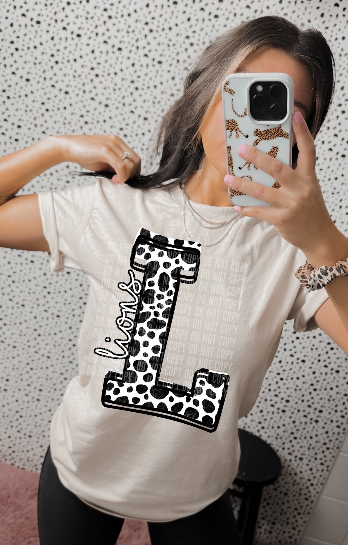 Dalmatian Mascot Letters Lions 30877 DTF transfers