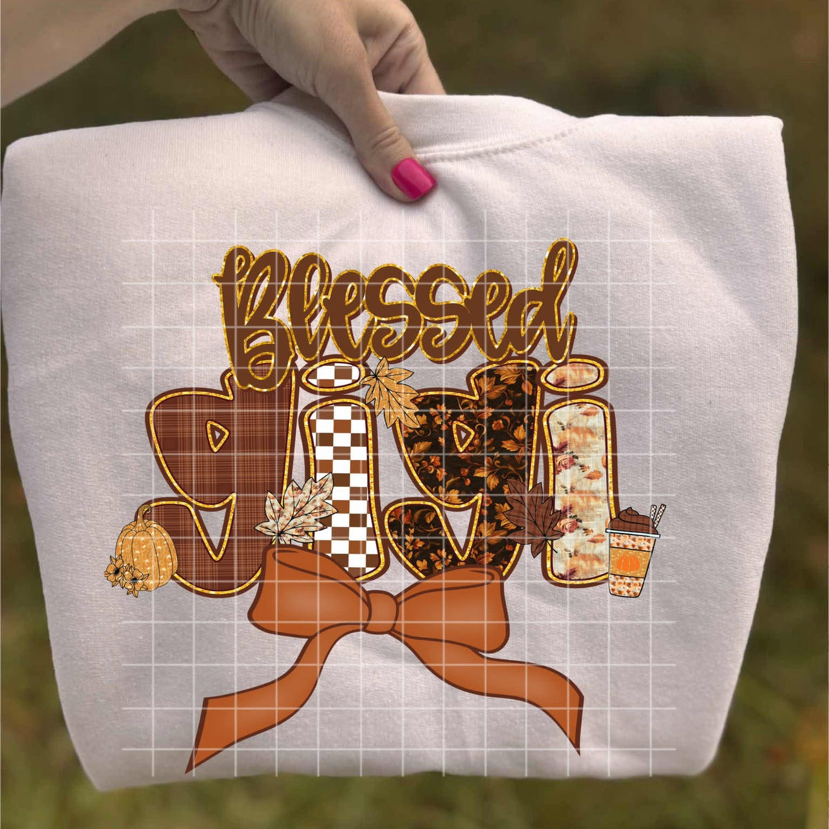 Blessed Gigi Fall Bow (crafti) DTF Transfer