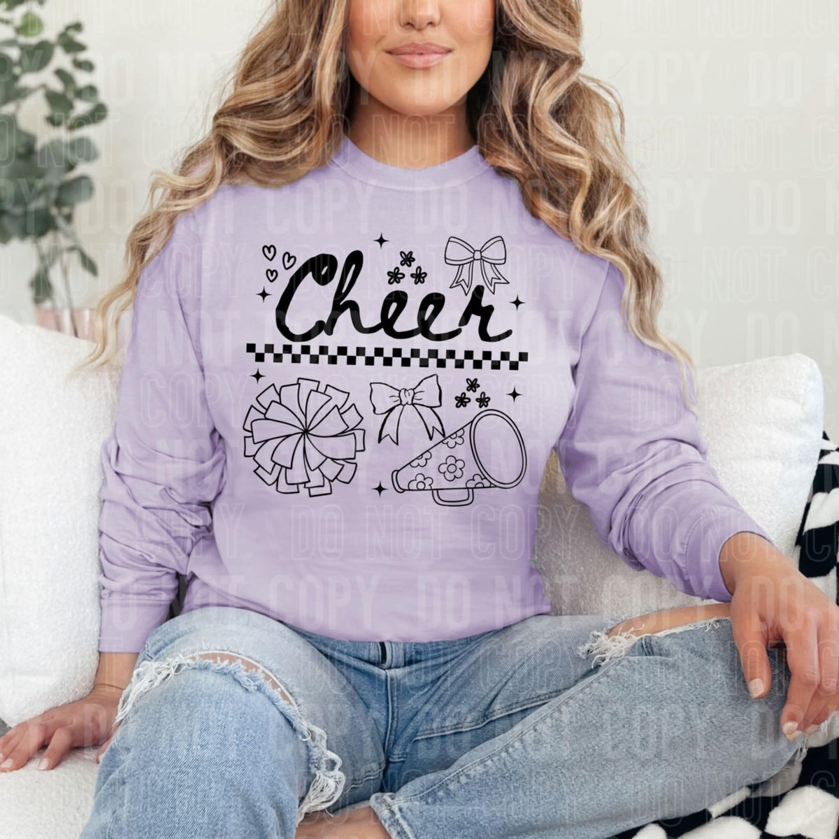 Cheer doodles (SBB) 107627 DTF transfer