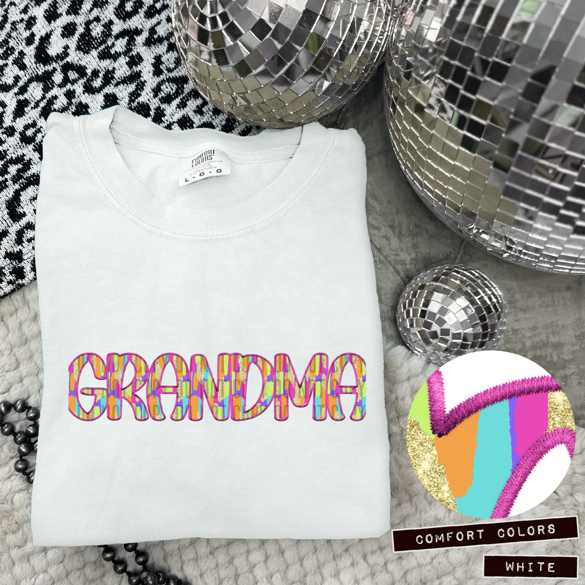 Grandma Juneberry Brushstrokes (Caplinger) DTF transfer