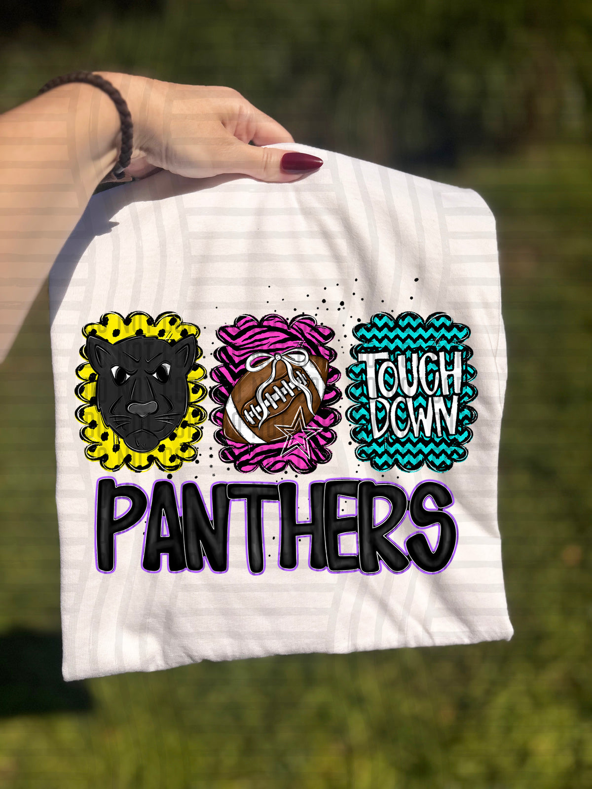 Panthers Preppy Bright Trio (Caplinger) 113096 DTF transfer