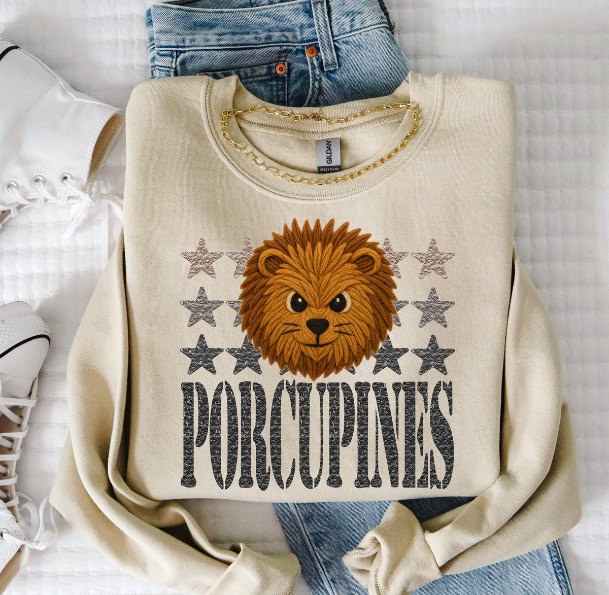 Porcupines Yarn Mascot (S&G) DTF transfer