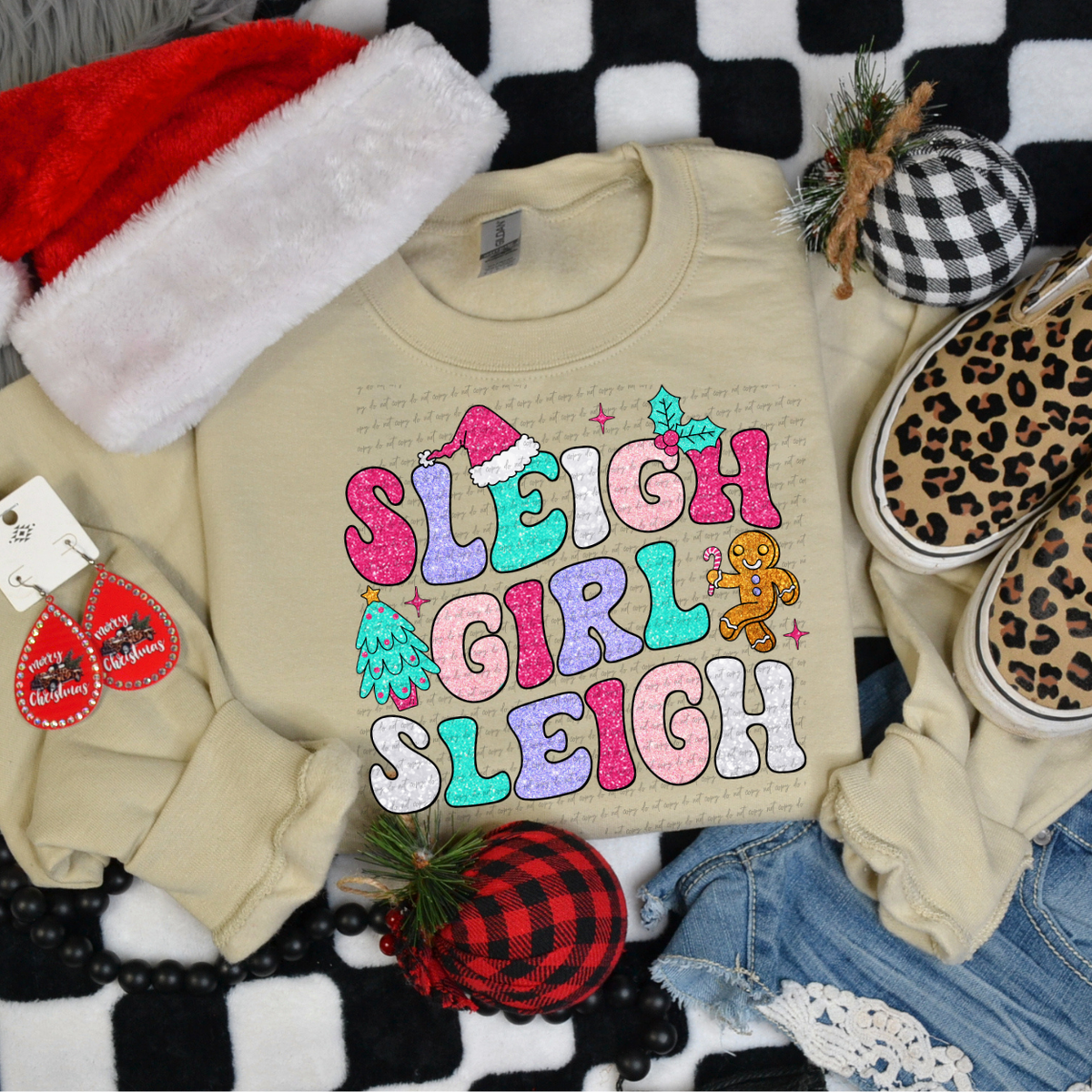 Sleigh Girl Sleigh 68173 DTF Transfer