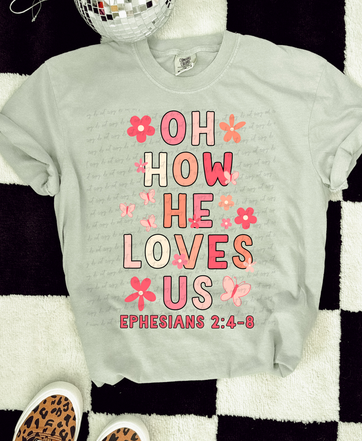 Oh how he loves us pinks 28917 DTF Transfer