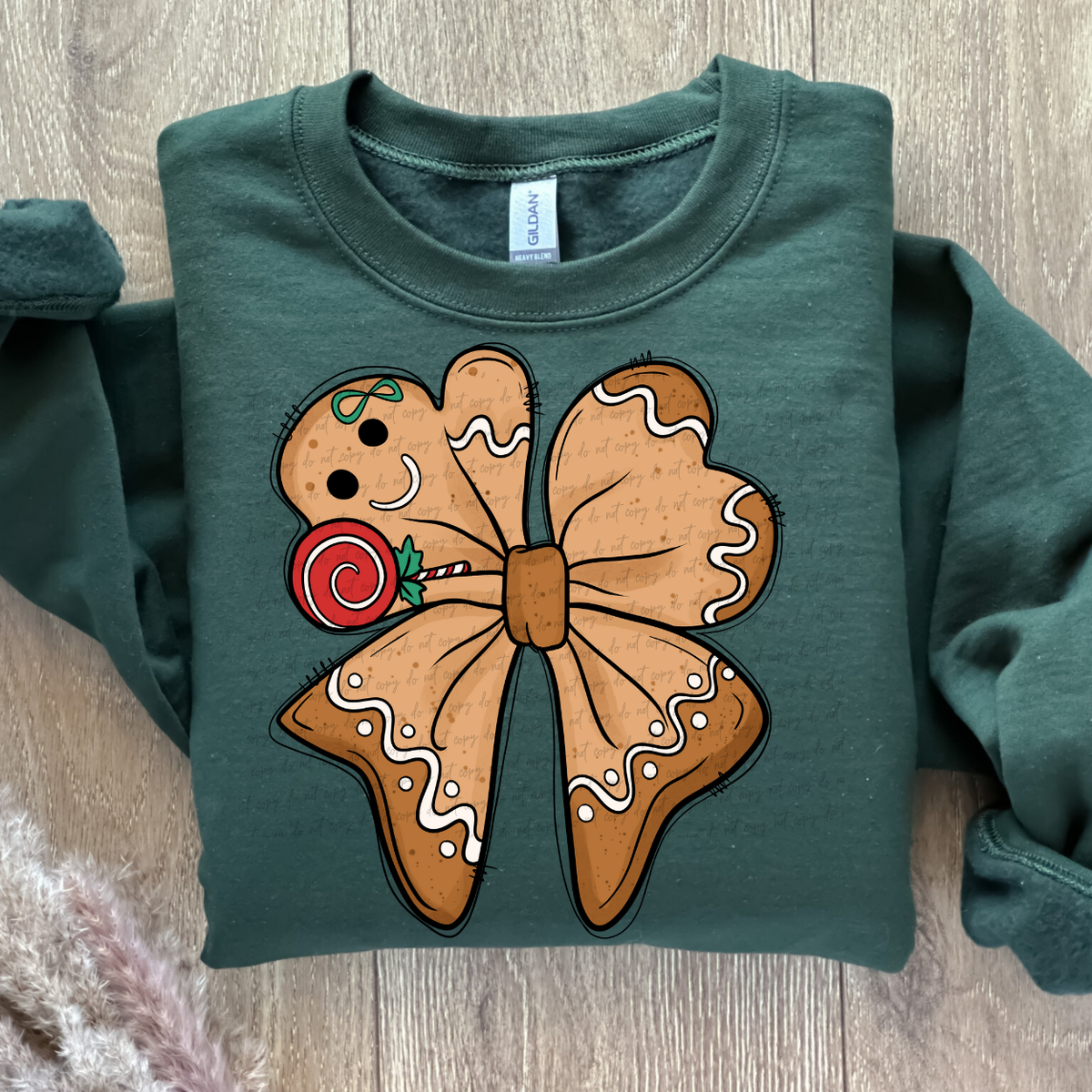 Gingerbread Bow 68577 DTF Transfers