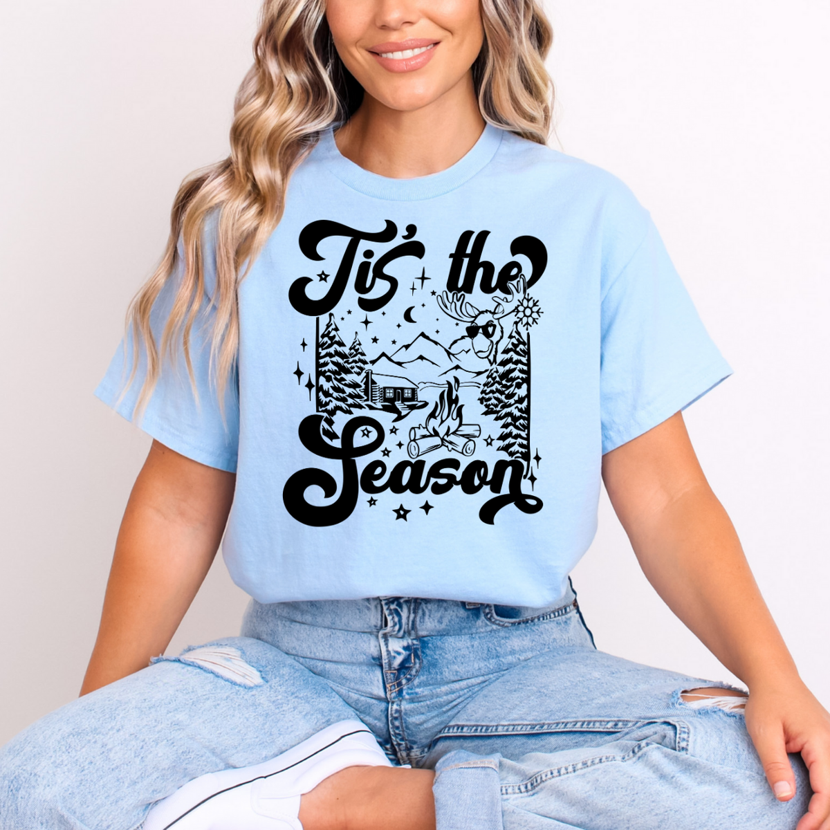 Tis' The Season (BLACK) 68369 DTF Transfer