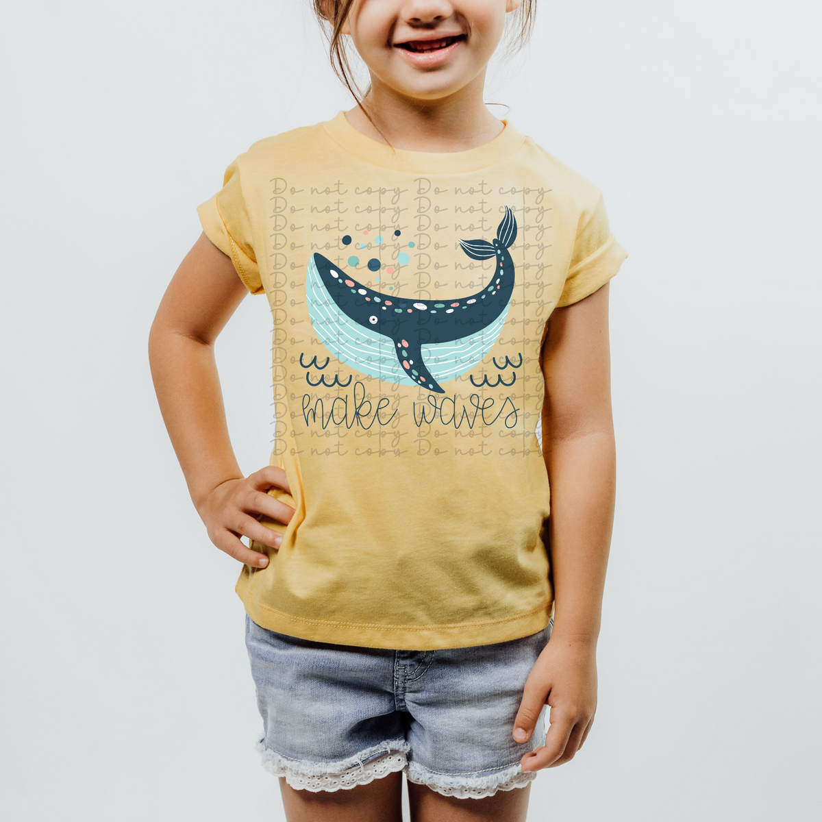 Make waves whale 4300 DTF TRANSFER