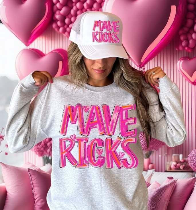 Mavericks pink brushstroke (S&G) 79635 DTF transfer