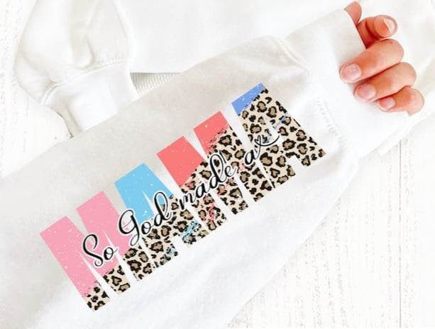 So god made mama half leopard 70800 DTF transfer