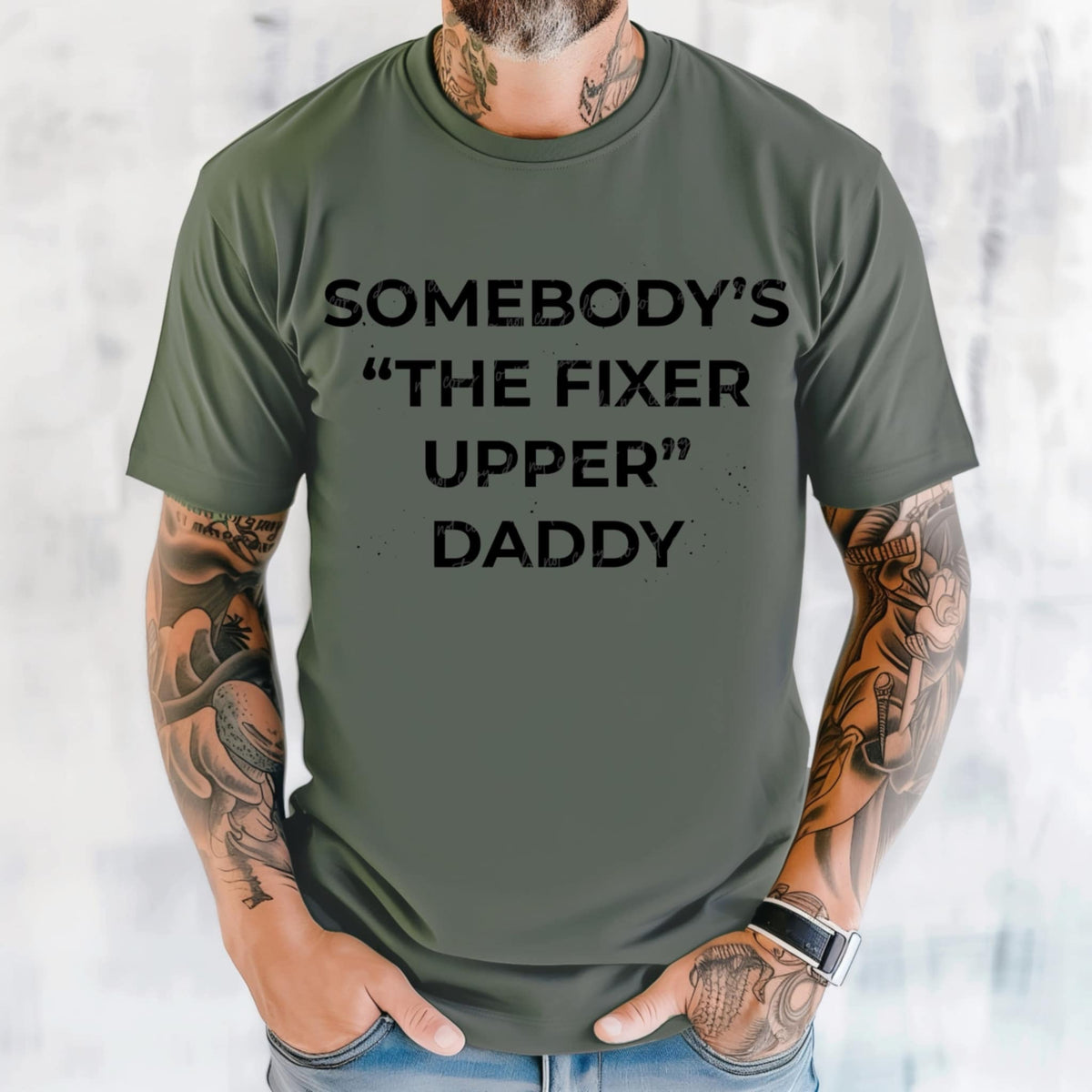 Somebody’s “the fixer upper” daddy (VIRGO) 90641 DTF transfer