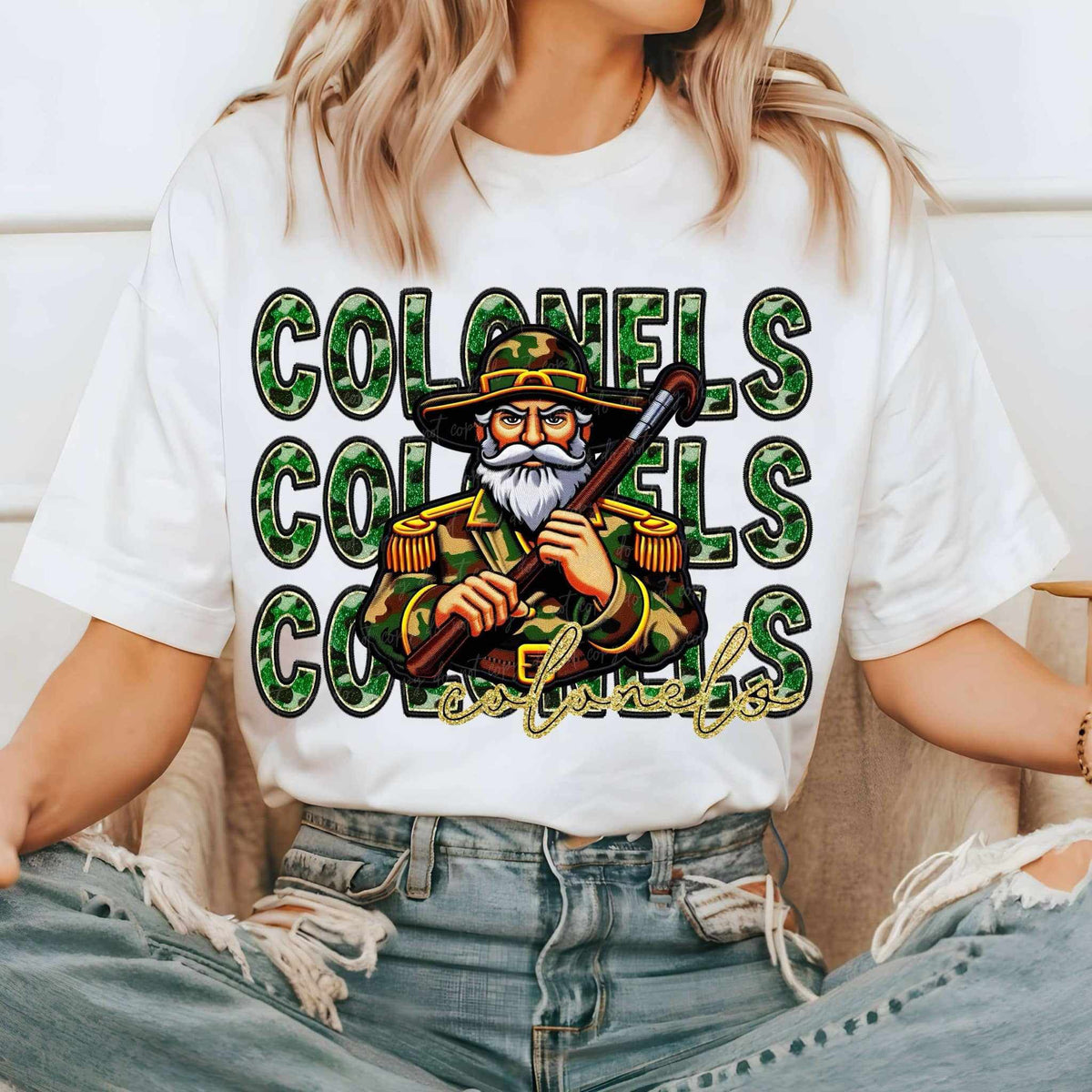 Colonels camo stacked (VIRGO) 70561 DTF transfer