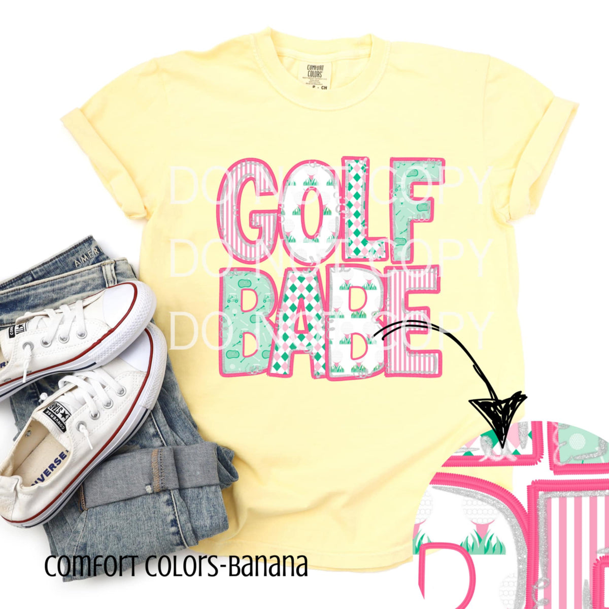 Golf babe (CSG) 96428 DTF transfer