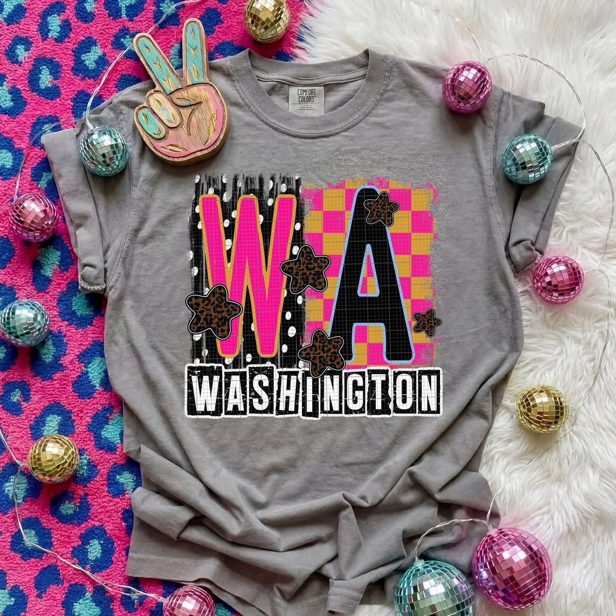 Washington Animal Print State (C’s) DTF Transfer
