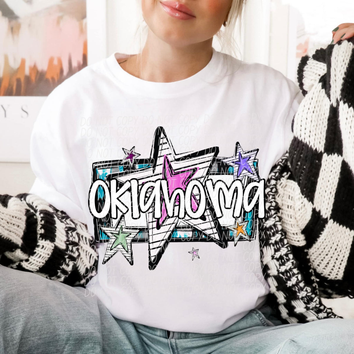 Oklahoma stars (CITY) 85385 DTF transfer