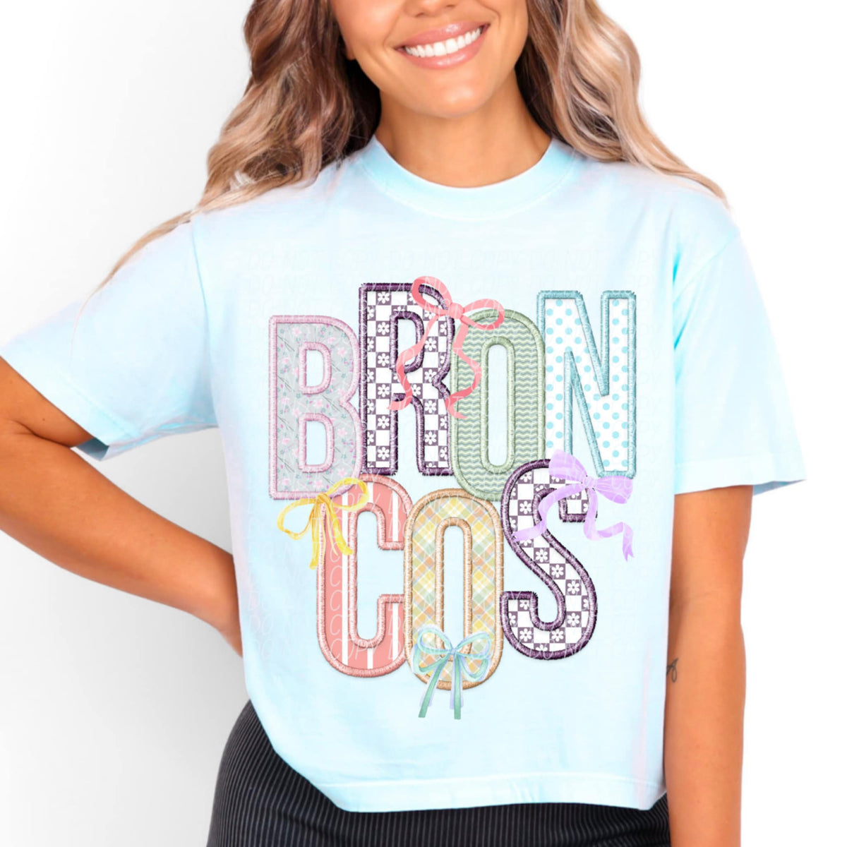 Broncos Spring Bow Mascots (CITY) 97165 DTF transfer