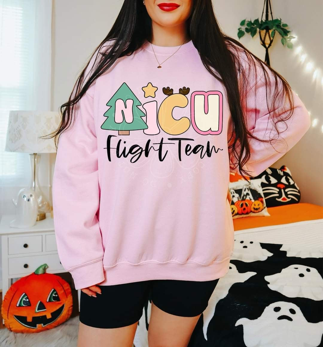 NICU fight team Christmas (LYTTLE) 55245 DTF transfer