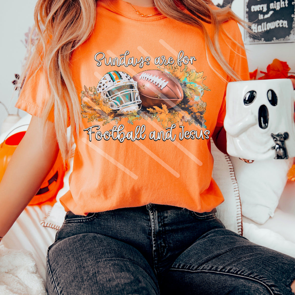 Sunday’s are for football and Jesus 114045 DTF Transfer