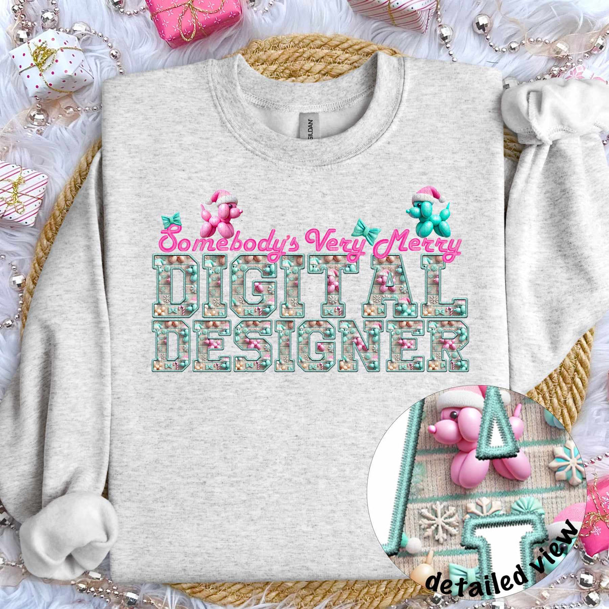 Somebody’s very merry digital designer (HW) 64448 DTF transfer