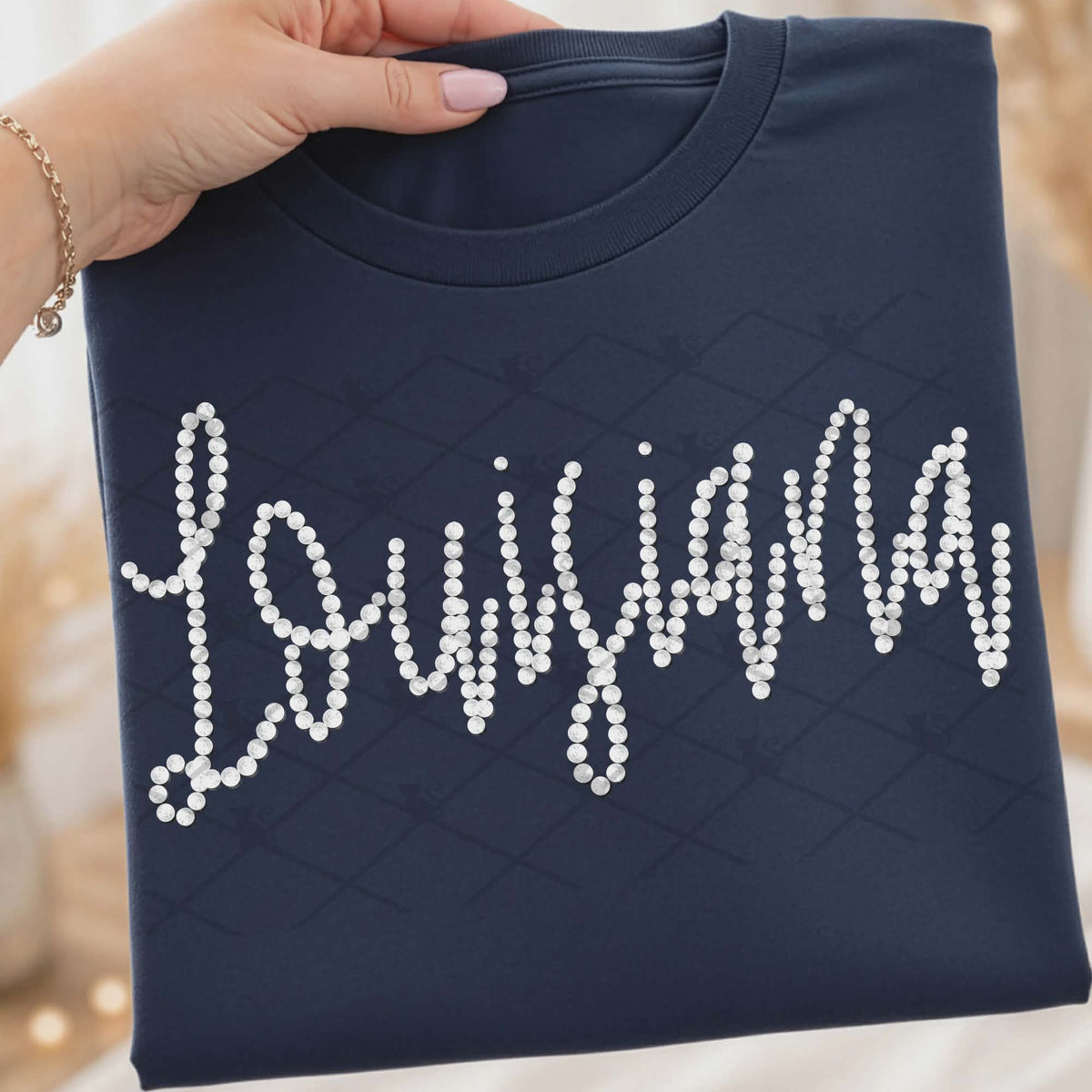 Louisiana faux beads (TTD) DTF Transfer