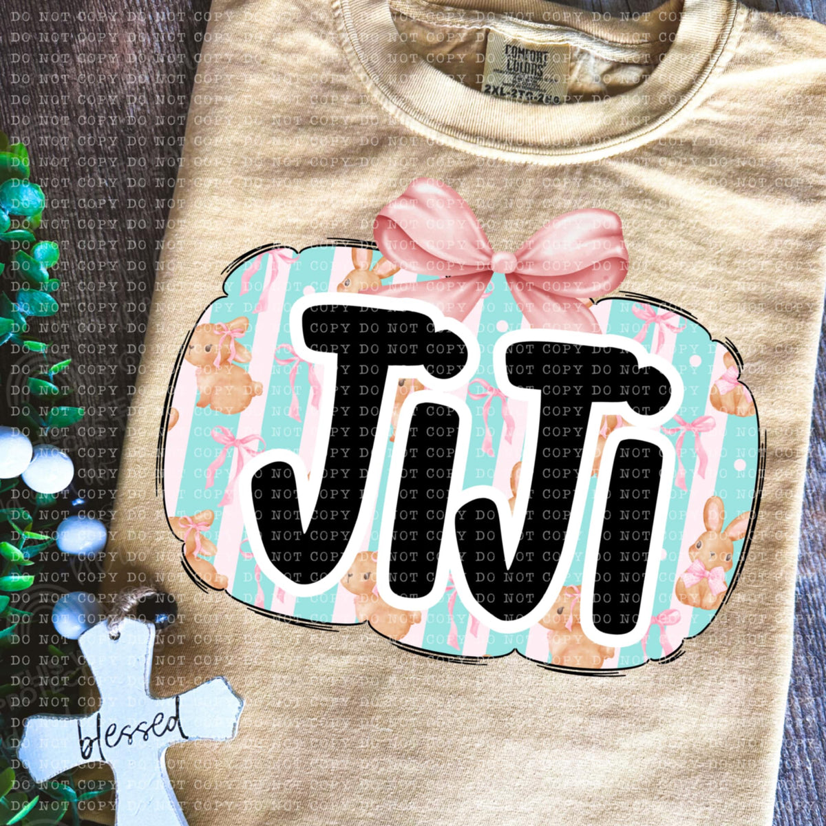 Jiji bunny background (ECHT) 85664 DTF transfer