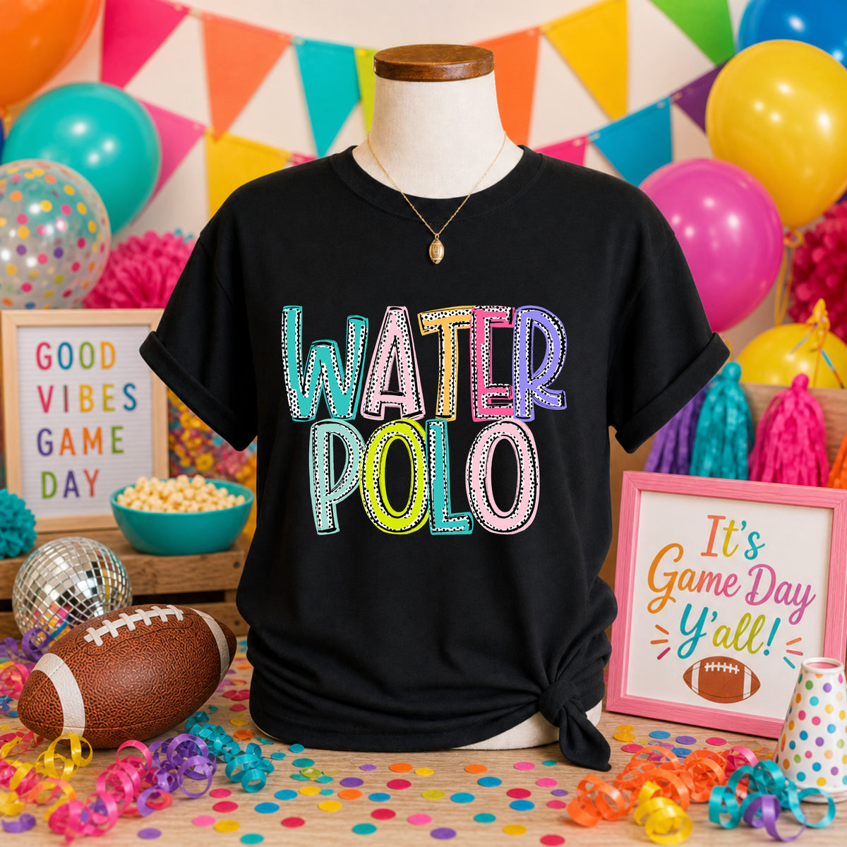 Water Polo Dixie Dot (S&G) DTF transfer