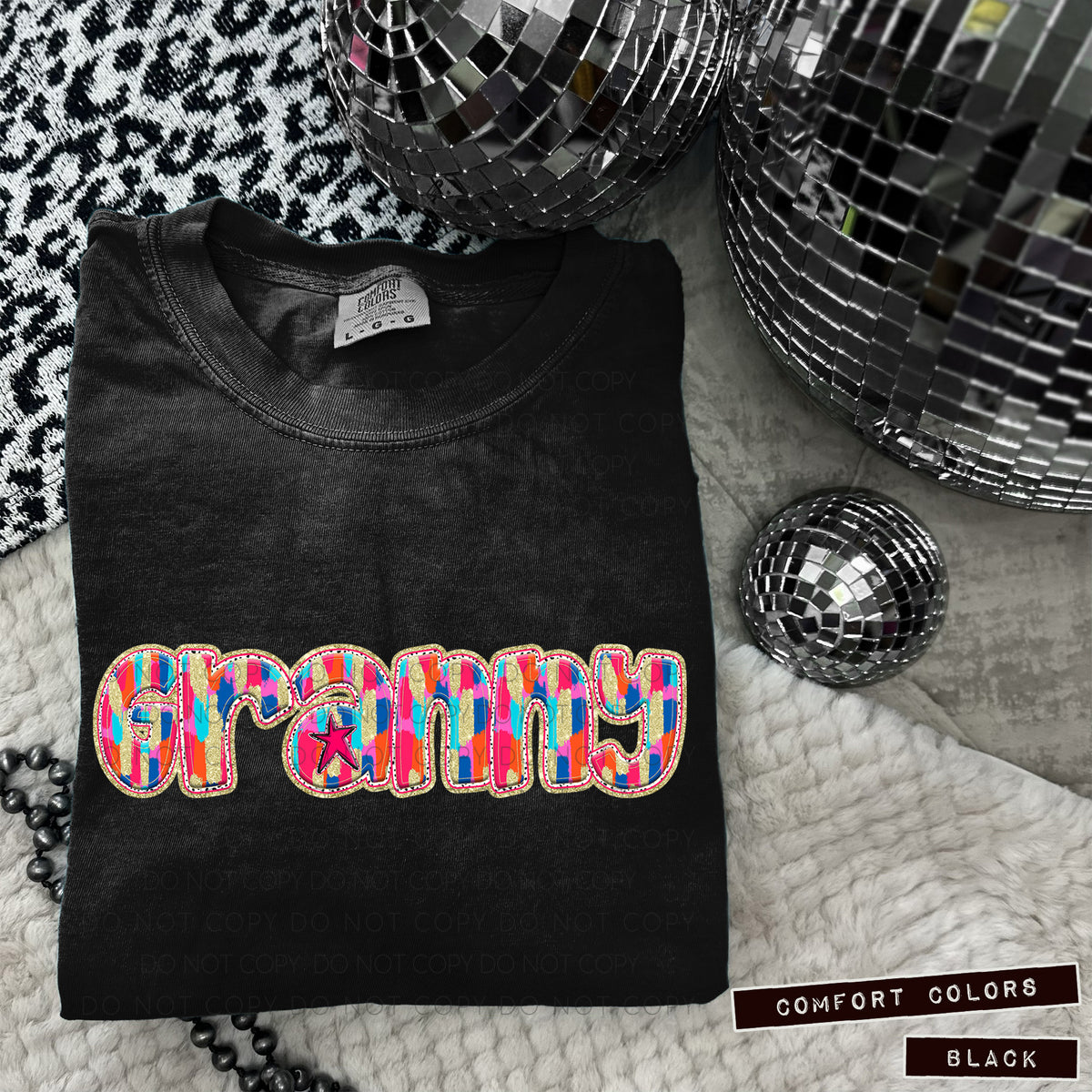 Granny Tutti Brushstrokes (Caplinger) DTF transfer